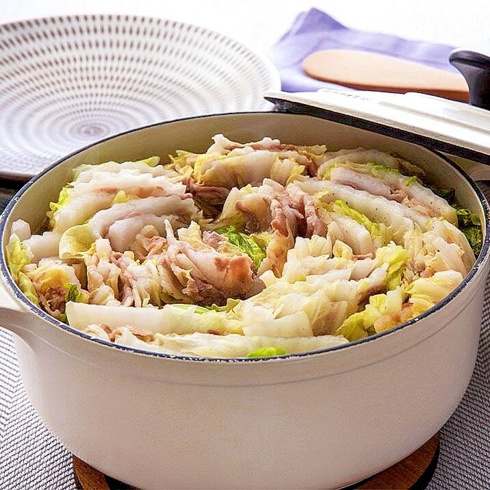 白だしかき醤油で簡単♪白菜と豚肉のミルフィーユ煮